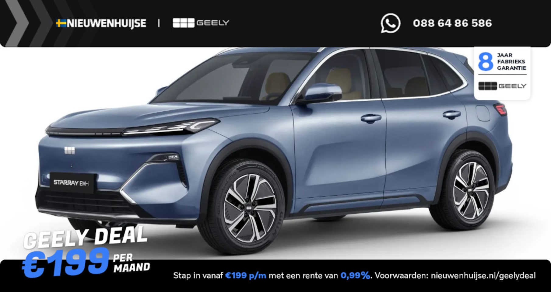 Geely Starray EM-i - 1.5 Pro | 83km Elektrisch bereik | 360 Camera | Stoel- / Stuurverwarming | Parkeersensoren - AutoWereld.nl