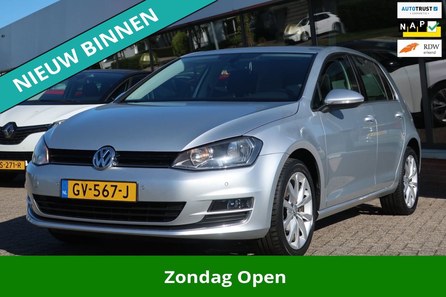 Volkswagen Golf - 1.2 TSI Highline ECC_CRUIS_GR-NAVI_CAM_PDC V+A_CARPLAY_NAP. - AutoWereld.nl