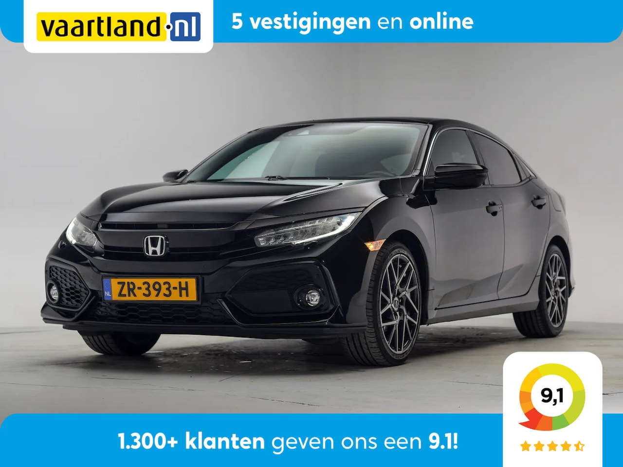 Honda Civic - 1.0 i-VTEC Executive [ Adapt. cruise Clima Navi Apple/Android ] - AutoWereld.nl