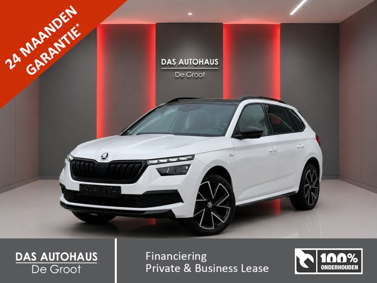 Skoda Kamiq - 1.0TSI 110pk Monte Carlo | Pano | Elek stoel | Trekhaak | ACC - AutoWereld.nl