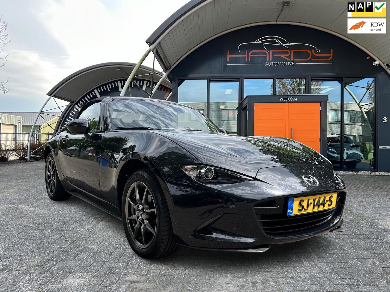 Mazda MX-5 - 1.5 SkyActiv-G 131 GT-M Zwart / Bruin Leder NL-Auto 100% Dealer Onderhouden - AutoWereld.nl