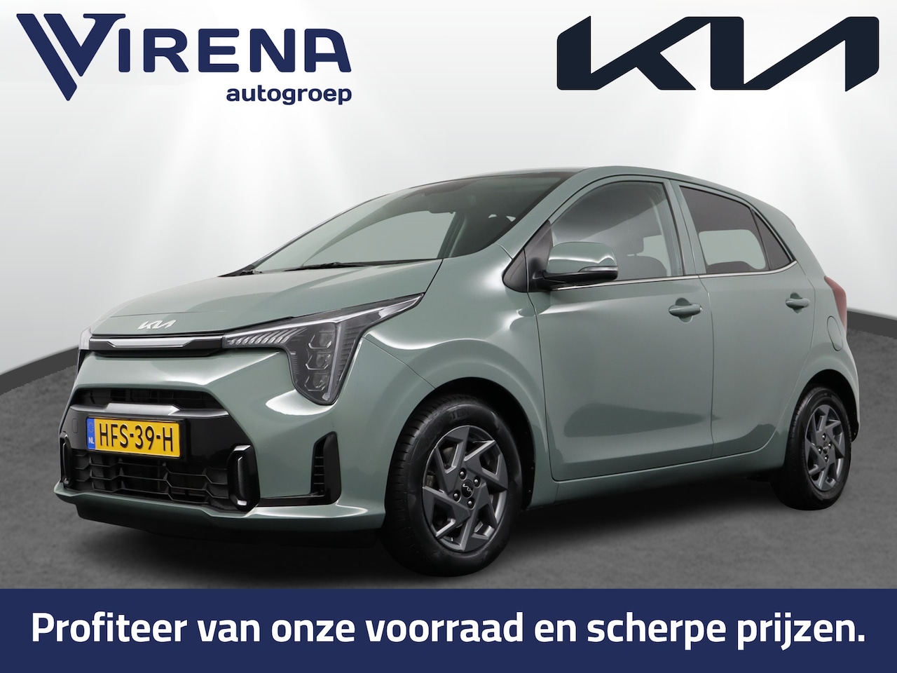 Kia Picanto - 1.0 DPI DynamicPlusLine - Cruise Control - LED - Lichtmetalen Velgen 14" - - Fabrieksgaran - AutoWereld.nl
