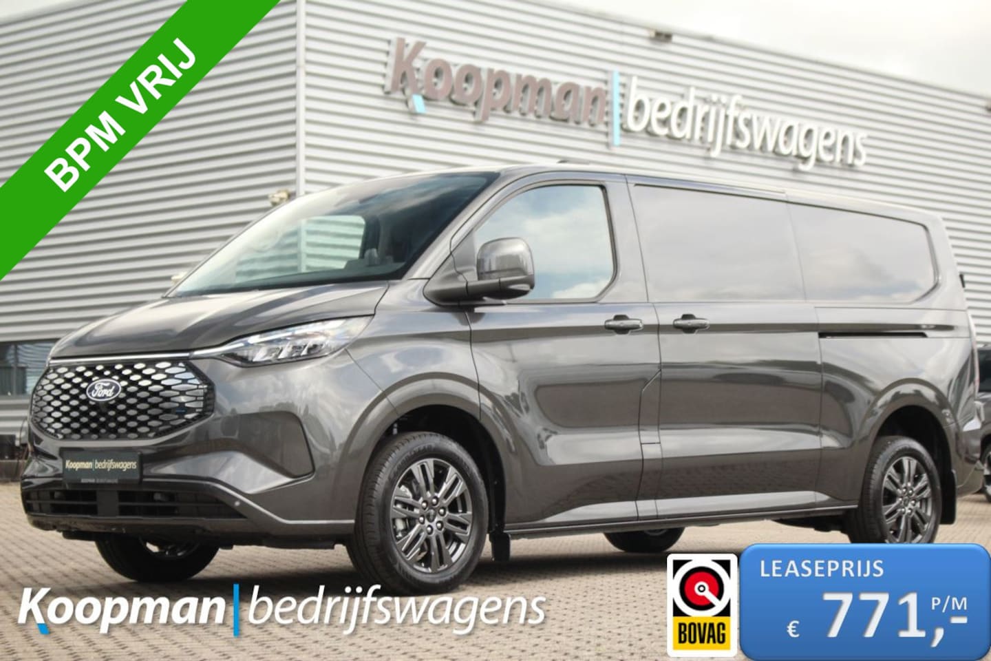 Ford Transit Custom - E-Transit 340 L2H1 Limited | 71 kWh | 160kW/218pk | L+R Schuifdeur | Pro Power | Driver As - AutoWereld.nl