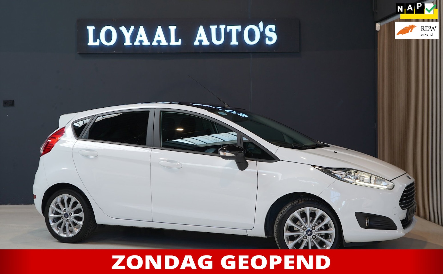 Ford Fiesta - 1.0 White Edition | AIRCO | TREKHAAK | ELEK.RAMEN | NAP |APK. - AutoWereld.nl