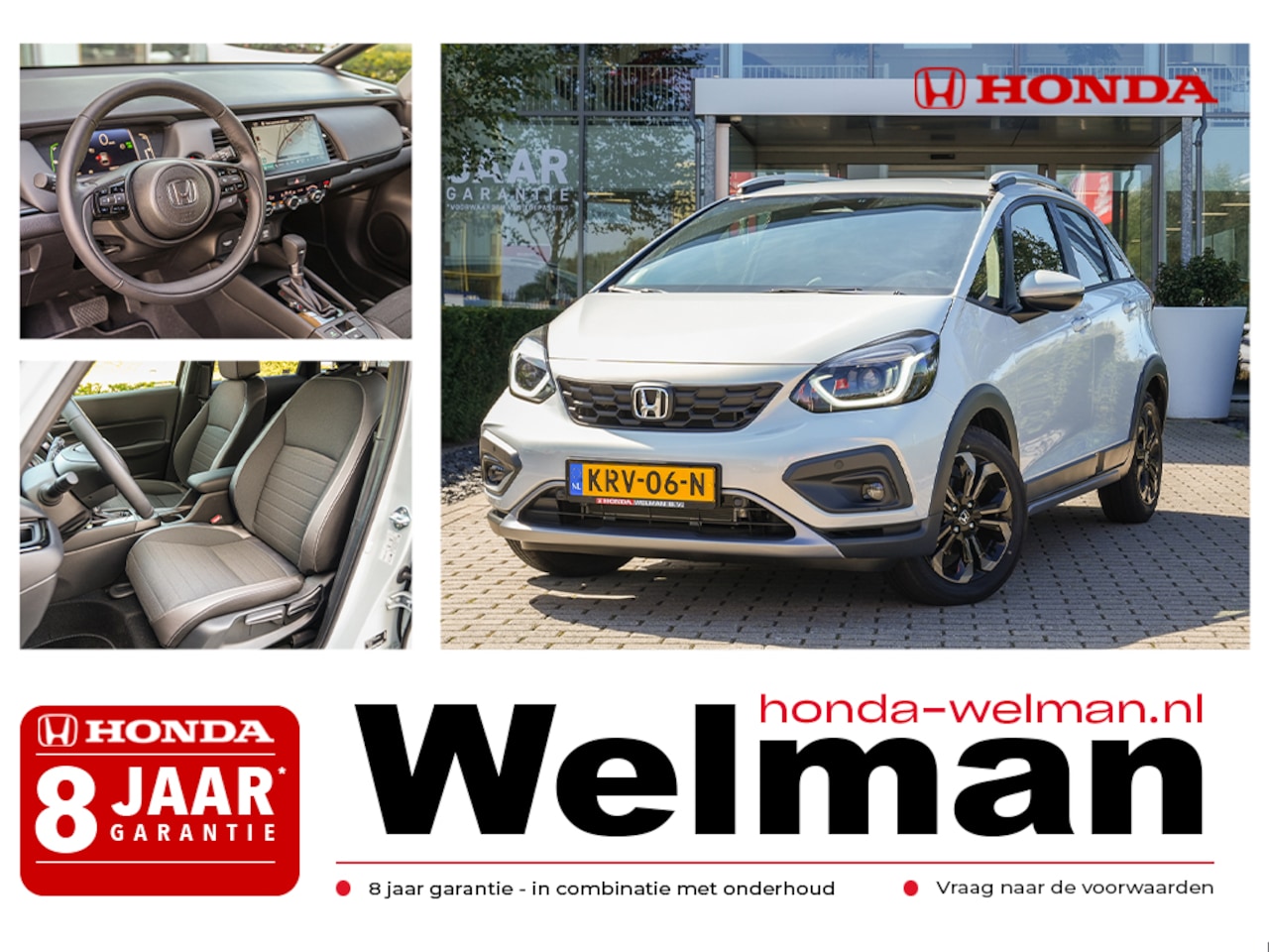 Honda Jazz - 1.5i e:HEV ADVANCE CROSSTAR - DEMO - 122 PK - FULL HYBRID - AUTOMAAT - 2027YM - AutoWereld.nl