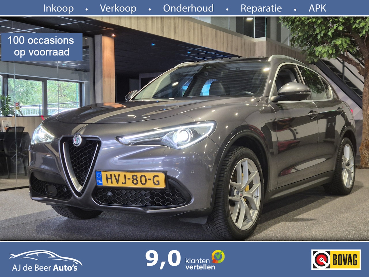 Alfa Romeo Stelvio - 2.0 T AWD Veloce Panorama | Harman-Kardon | Camera | Volleder | Verw. stoelen-stuur - AutoWereld.nl