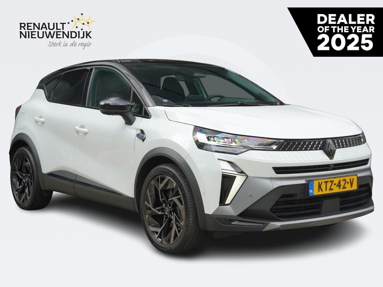 Renault Captur - 1.8 E-Tech full hybrid 160 esprit Alpine AUTOMAAT / NAVI / CAMERA 360 / PDC 360 / RESERVEW - AutoWereld.nl