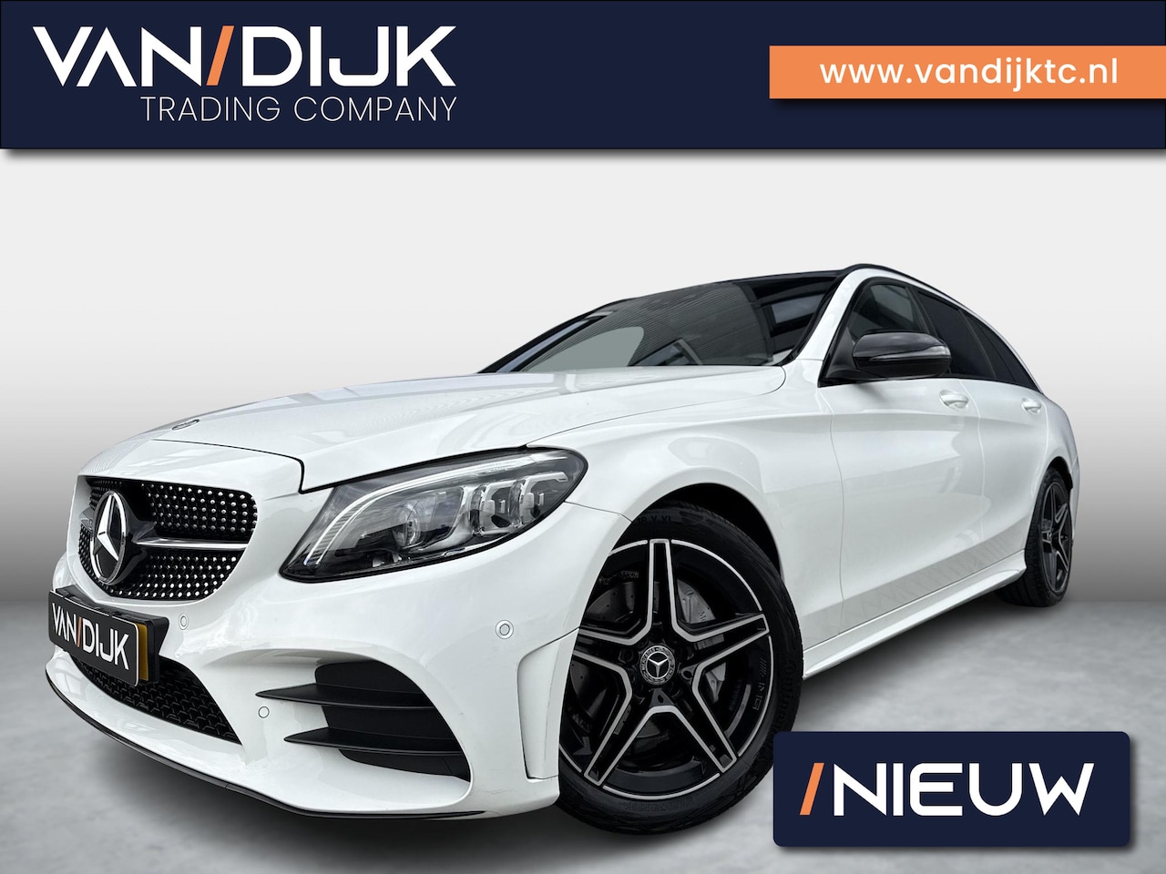 Mercedes-Benz C-klasse Estate - Business Solution AMG Plus Upgrade Edition ✓Panoramadak ✓Night-Pakket ✓Sfeerverlichting ✓N - AutoWereld.nl