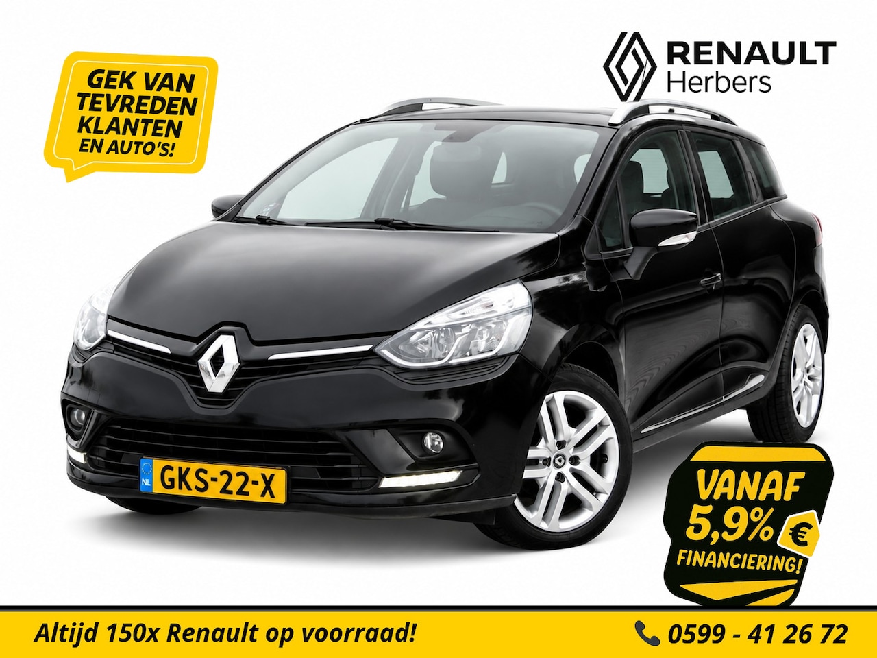 Renault Clio Estate - 0.9 TCe Limited STOELVERW. / NAVI / CRUISE - AutoWereld.nl