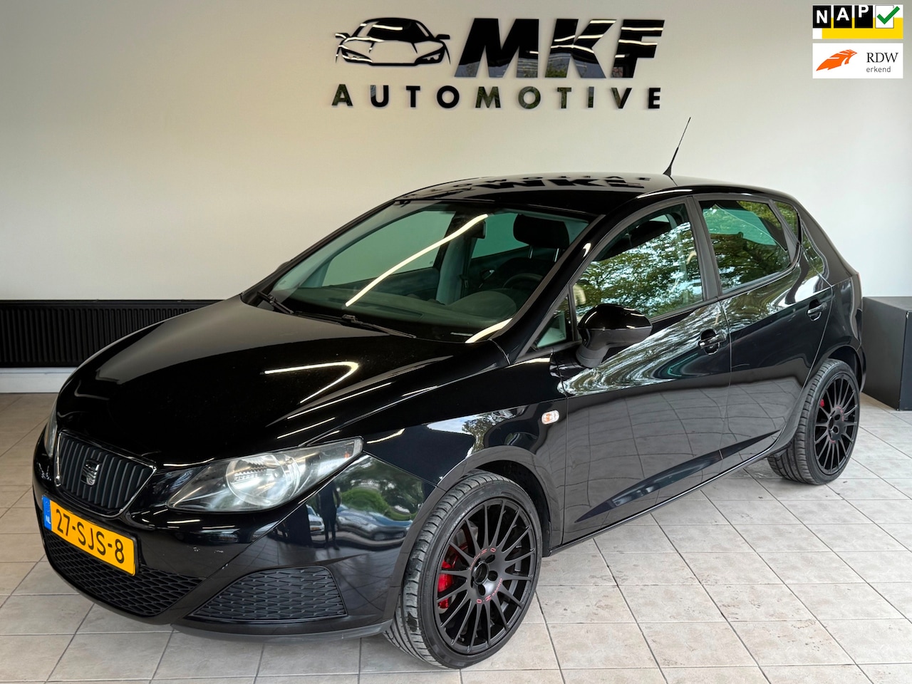 SEAT Ibiza - 1.2 Club 2011 Zwart 5DR|1E EIG|AIRCO|LMV|KM NAP! - AutoWereld.nl