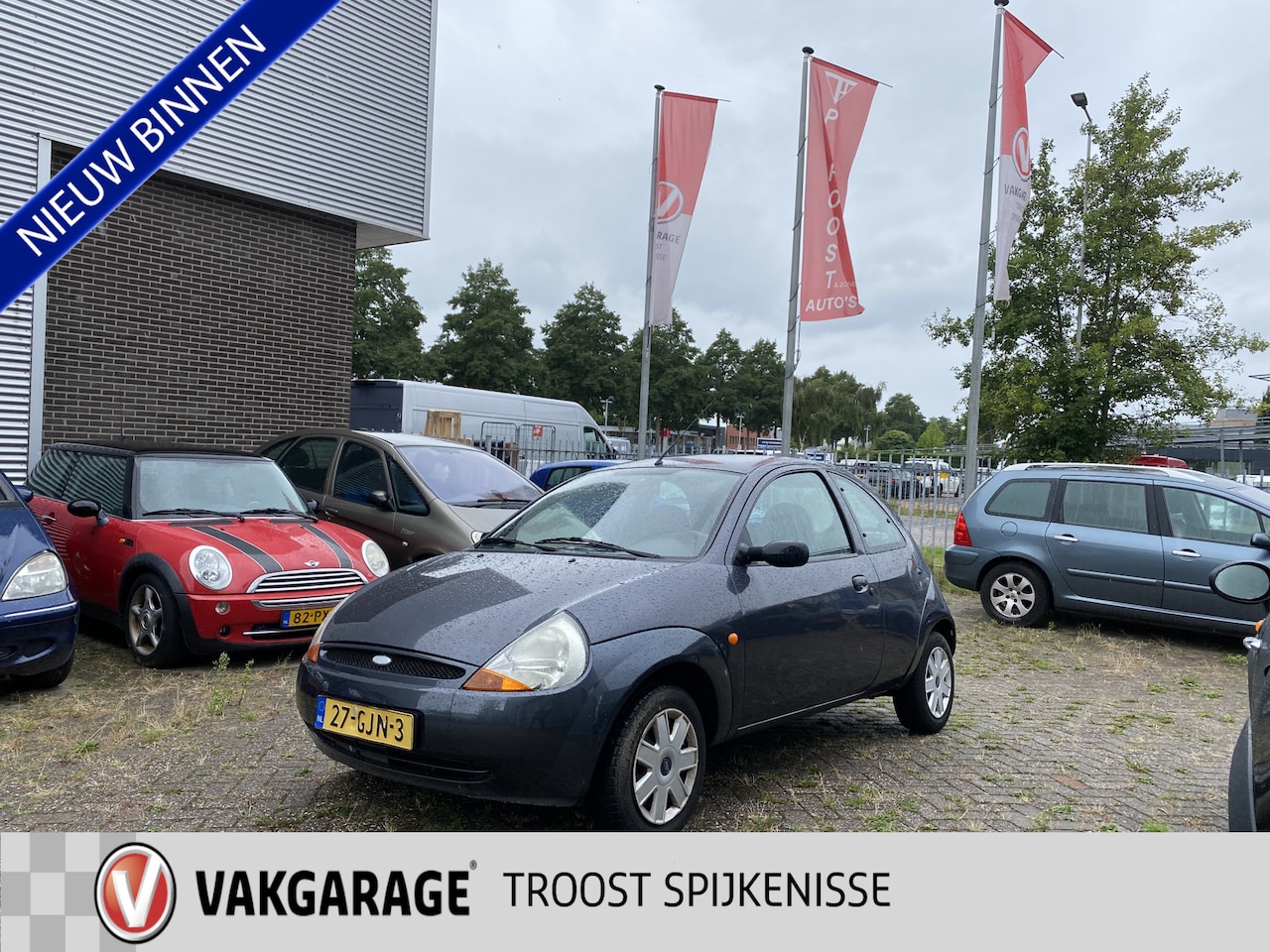 Ford Ka - 1.3 Cool & Sound,APK T/M 30-06-2027,Airco,Elektrischpakket ,Stuurbekrachting,Radio Cd,Lage - AutoWereld.nl