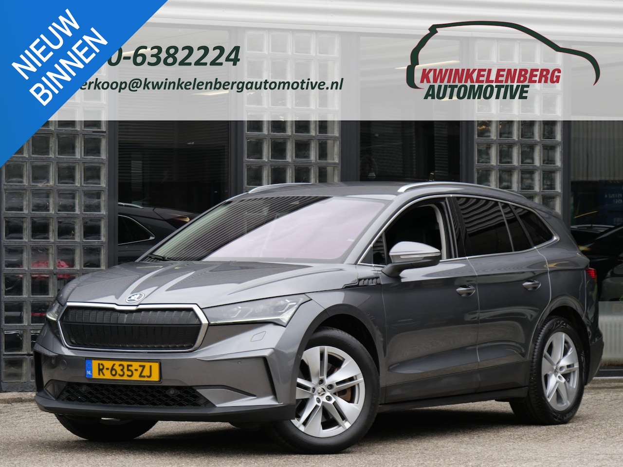 Skoda Enyaq iV - 80 LIMITED ED. PLUS/ ADAPTIVE/ TREKHAAK/ BLINDSPOT/ ELEKT. KLEP/ ELEKT. STOEL - AutoWereld.nl