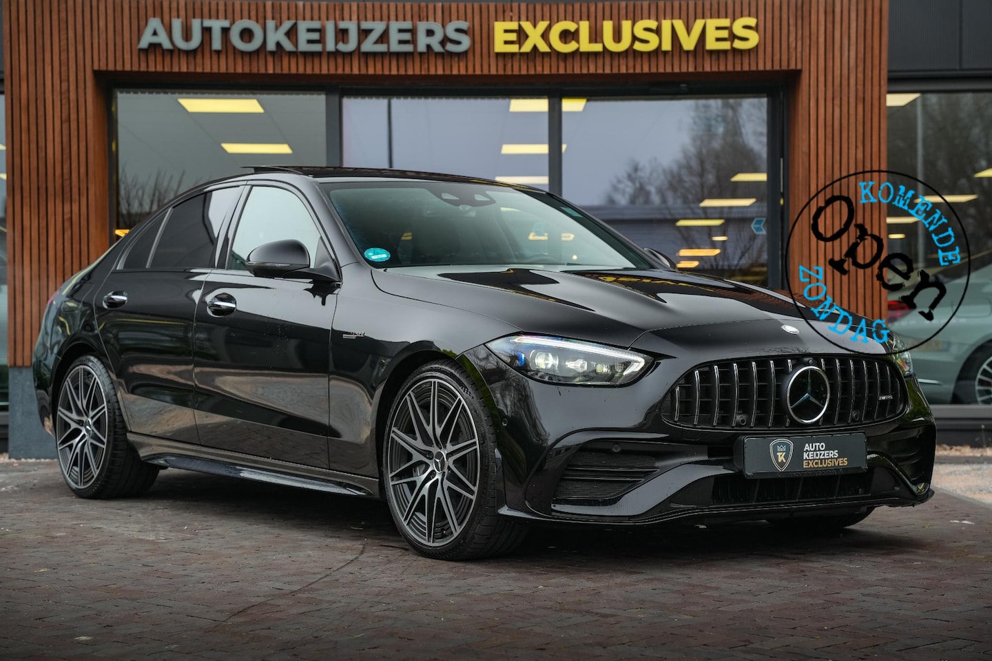 Mercedes-Benz C-klasse - AMG 43 4MATIC Panoramadak Burmester Adapt. Cruise Ambient HeadUp Nieuwe Model! - AutoWereld.nl
