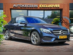Mercedes-Benz C-klasse - 180 Business Solution AMG Panoramadak 3D Burmester Ambient Camera Stoelverwarming Leer Cru