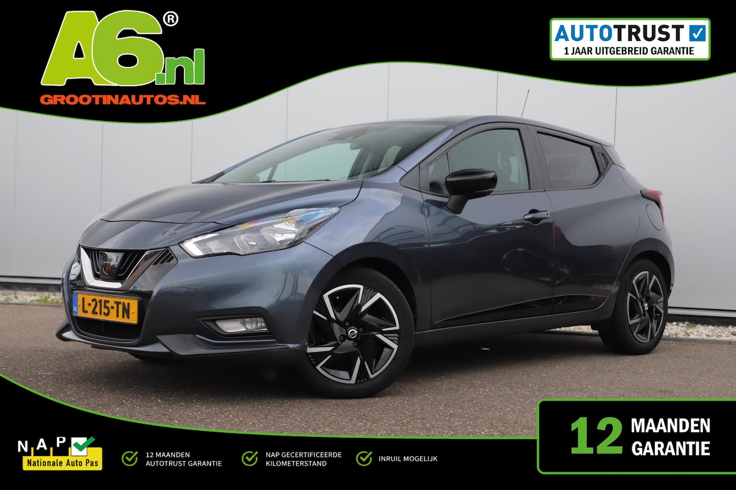 Nissan Micra - 1.0 IG-T N-Design BOSE Navigatie Carplay Android Airco Cruise Control - AutoWereld.nl