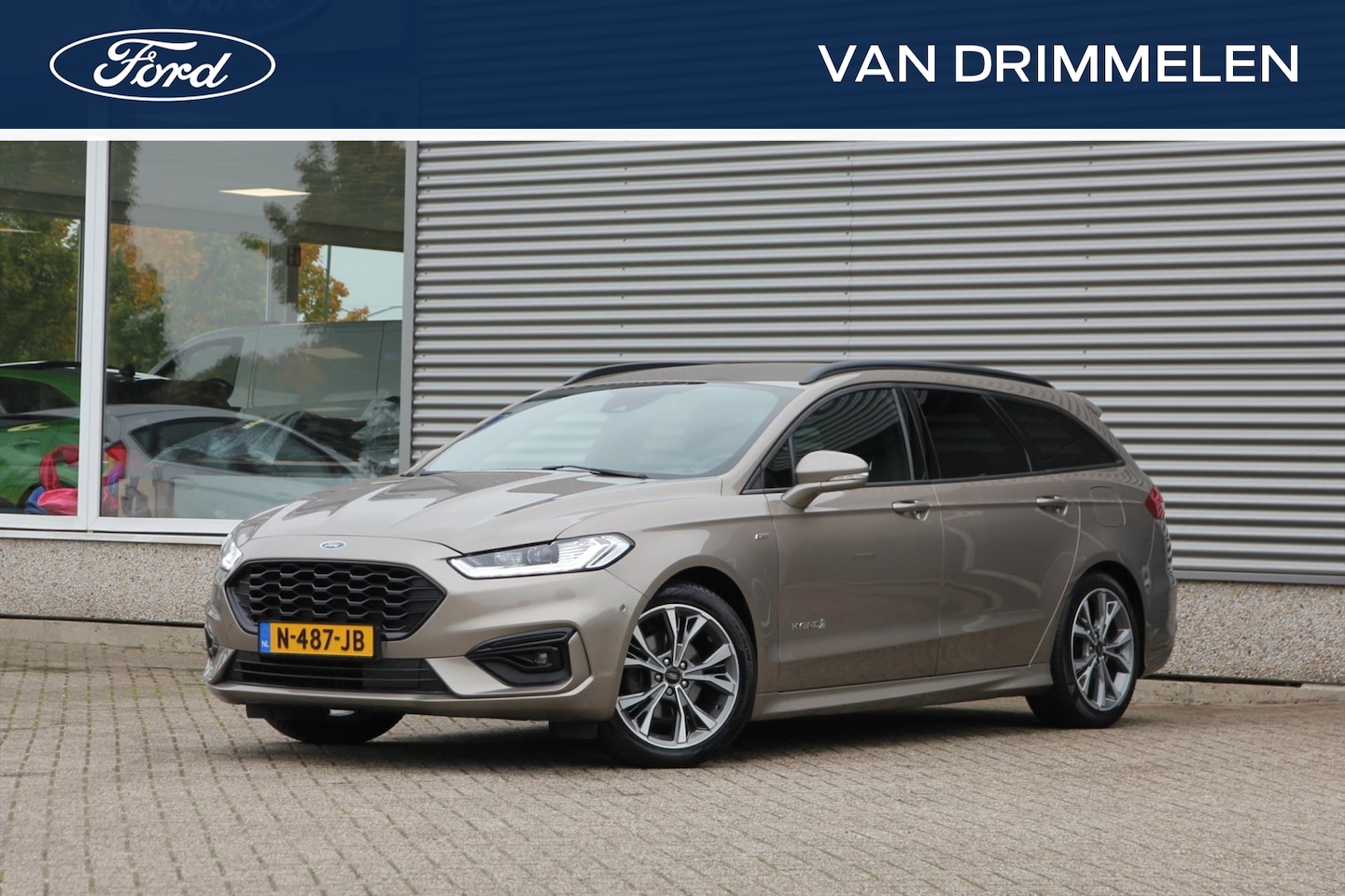 Ford Mondeo Wagon - 2.0 HEV 187pk ST-LINE X 'Diffused Silver' | Black 18 inch | Adaptive LED | Driver Assistan - AutoWereld.nl