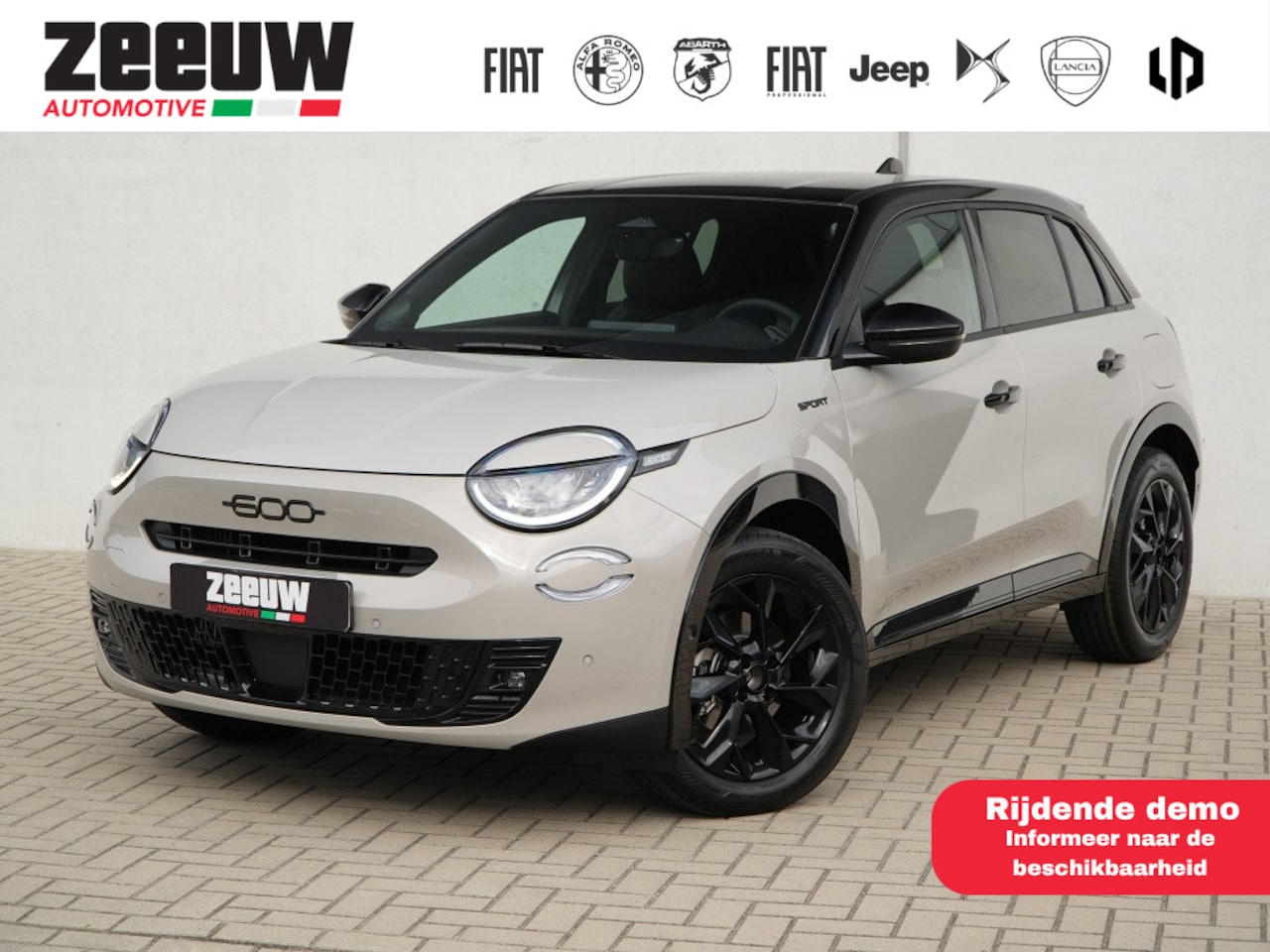 Fiat 600 - 1.2 Hybrid 145 PK La Prima | Camera | Carplay | Alcantara - AutoWereld.nl