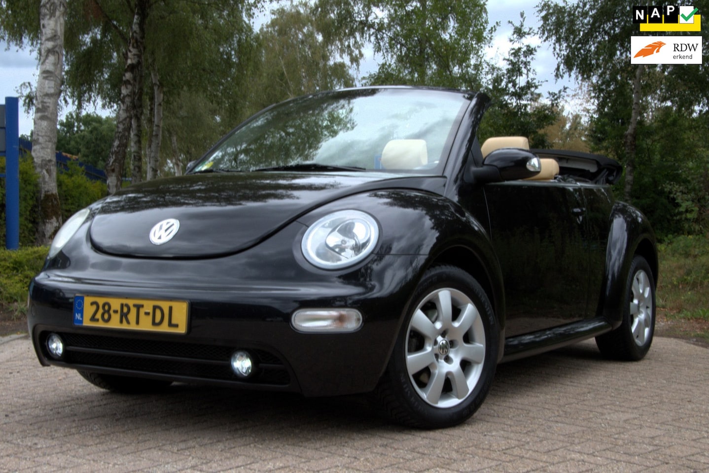 Volkswagen New Beetle Cabriolet - 1.6 Turijn Comfort NAP, Airco, Car Play, PDC - AutoWereld.nl