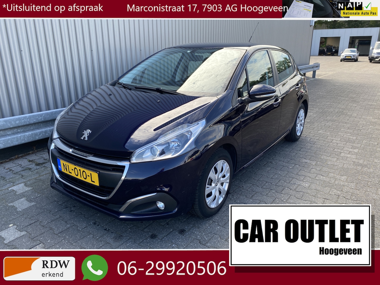 Peugeot 208 - 1.2 PureTech Blue Lion 1.2 PureTech Blue Lion 5-Drs, Navi, A/C, CC, Bluetooth, nw. APK – Inruil Mogelijk – - AutoWereld.nl