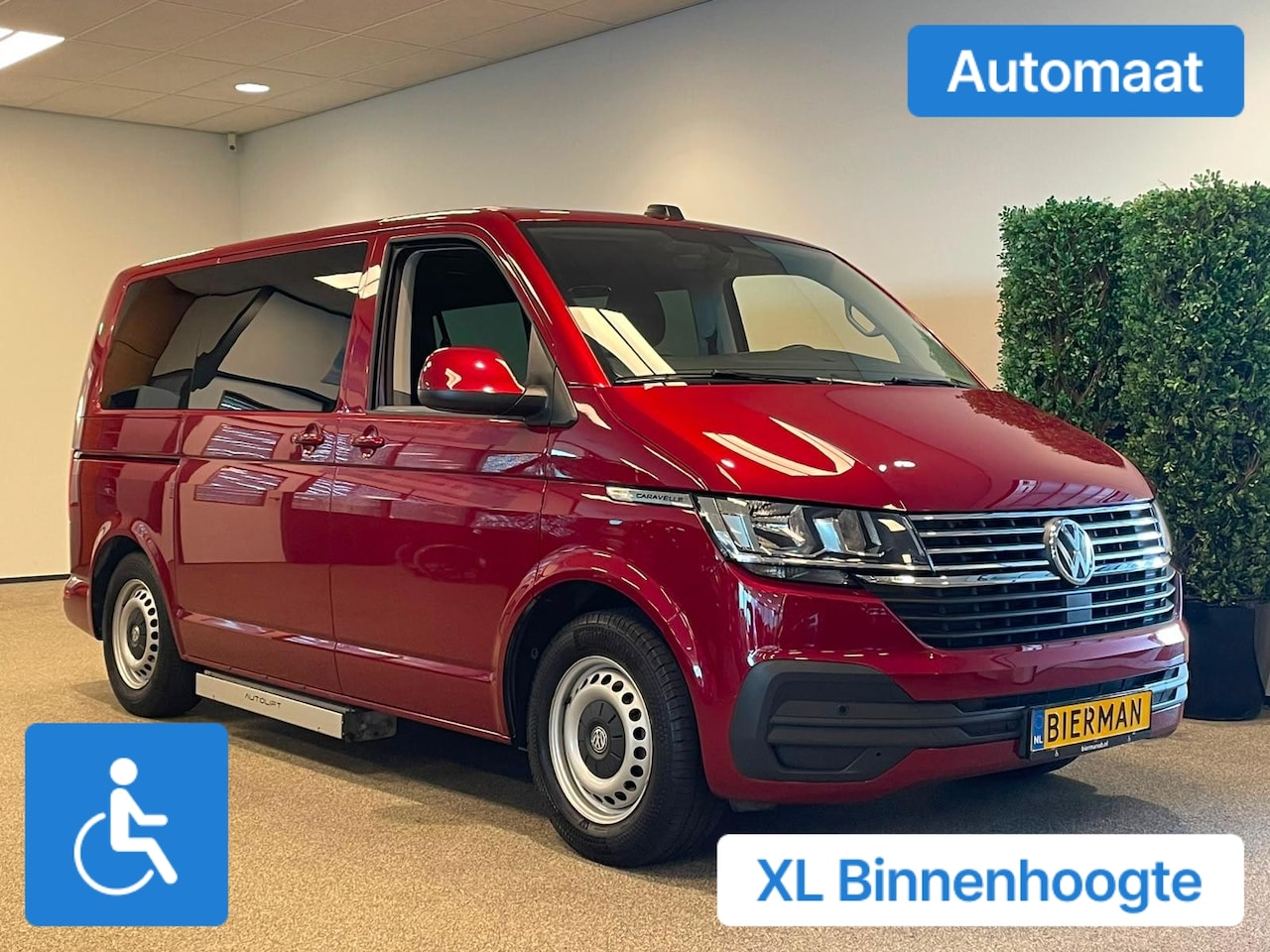 Volkswagen Transporter Caravelle - L1H1 Rolstoelbus Automaat XXL-Ombouw 148cm binnenhoogte - AutoWereld.nl