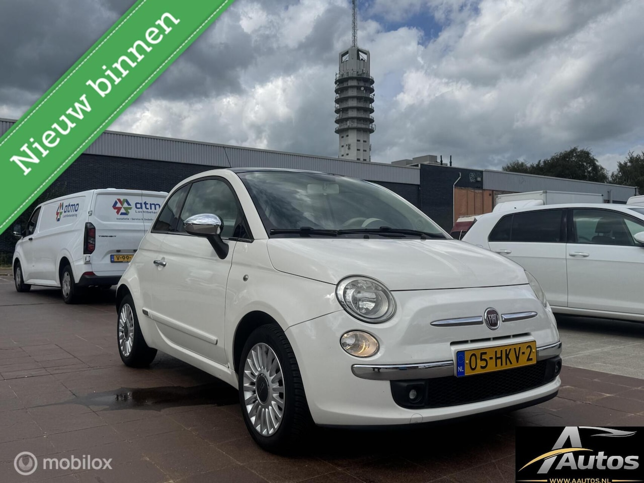 Fiat 500 - 1.2 Lounge- Panorama- Airco- Nap- Lage Km - AutoWereld.nl