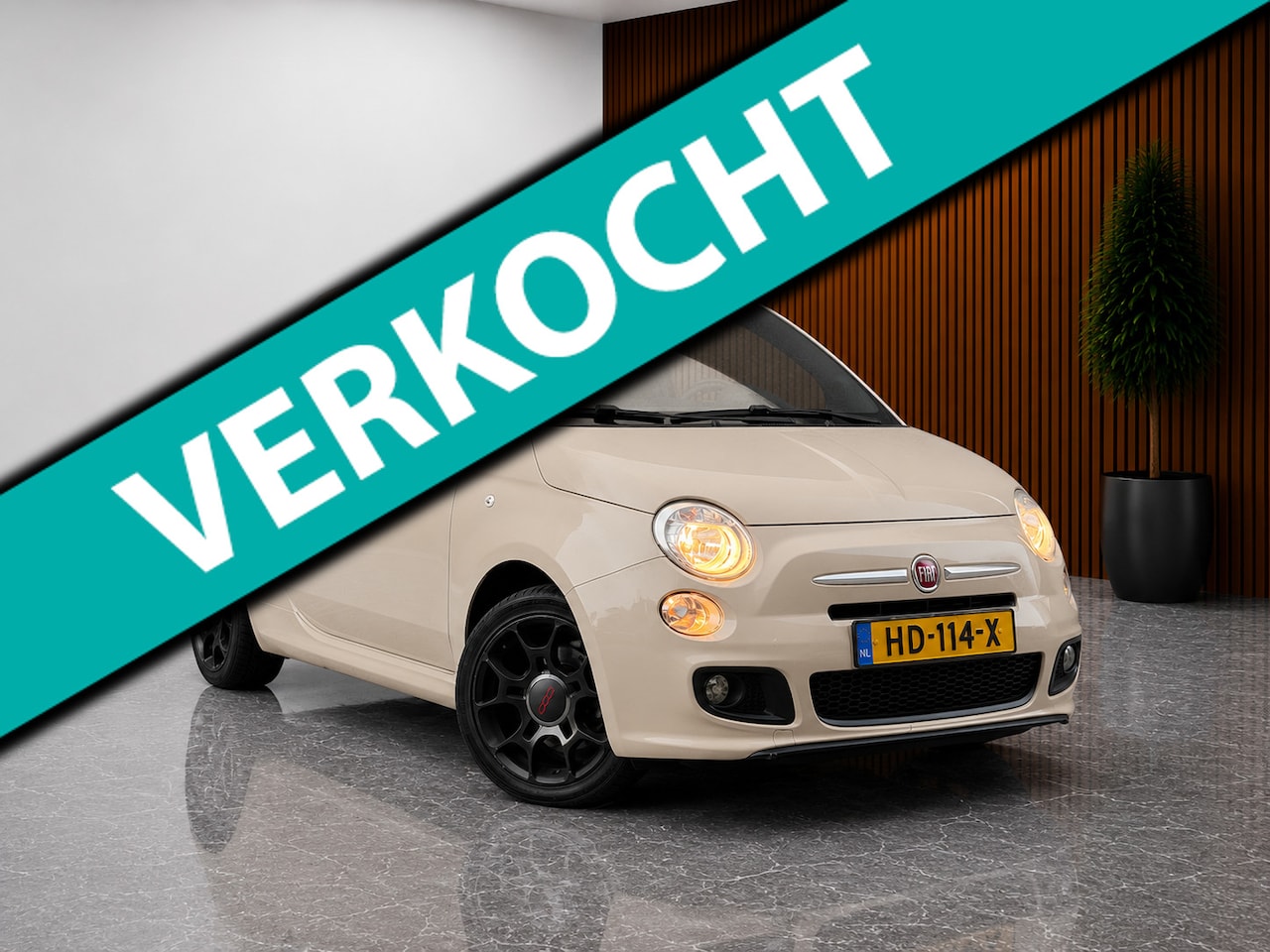 Fiat 500 C - 0.9 TwinAir Turbo 500S CAPPUCCINO! (LEDER, AIRCO IJSKOUD, CABRIO, ELEKT RAMEN, PARKEERSENS - AutoWereld.nl