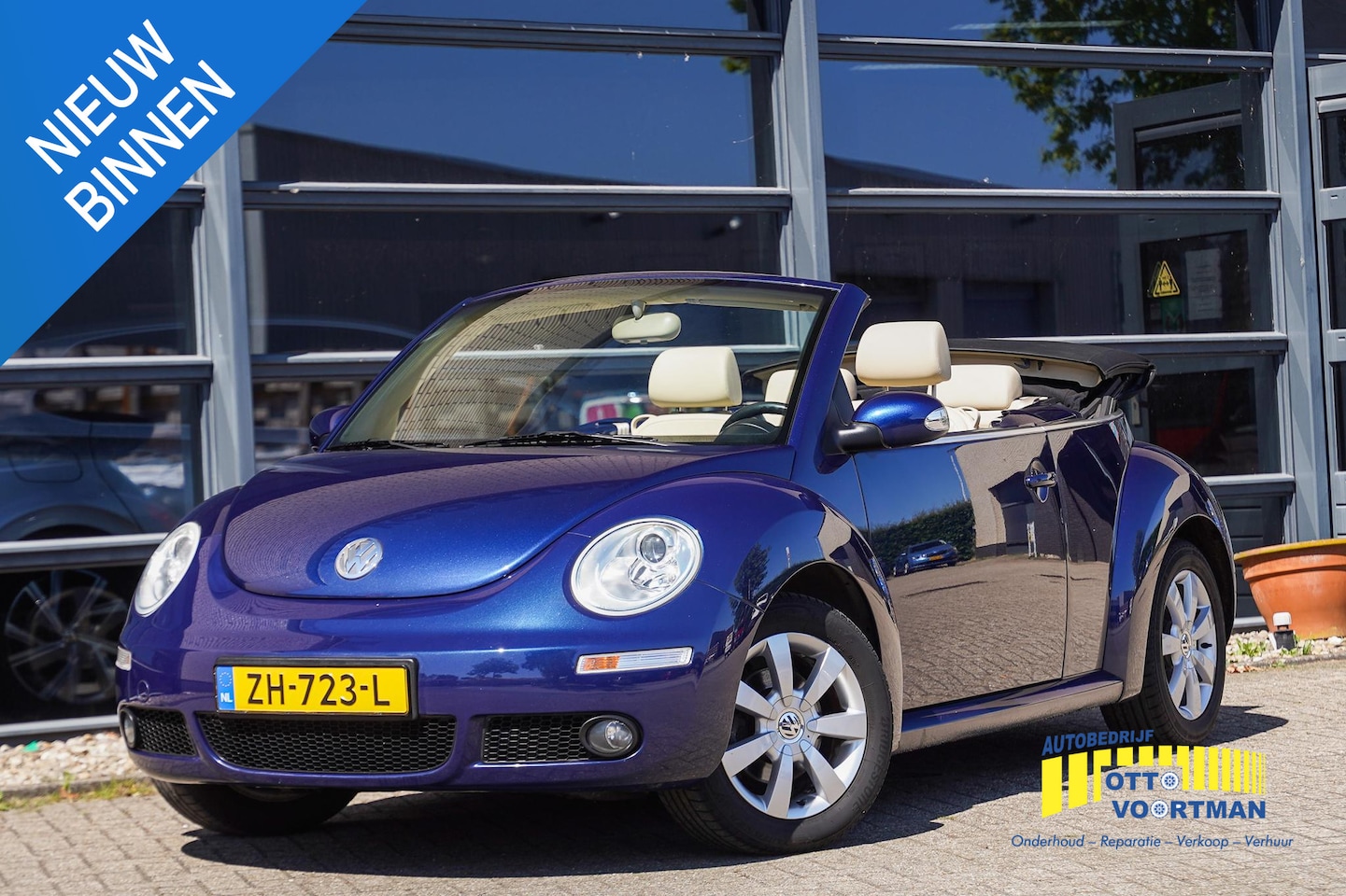 Volkswagen New Beetle Cabriolet - 1.6 Highline Leder|Elek.Kap|Airco|Netjes bereden! - AutoWereld.nl