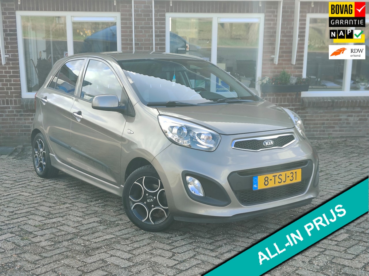 Kia Picanto - 1.2 CVVT World Cup Ed. Airco Cruise LMV - RIJKLAAR - - AutoWereld.nl