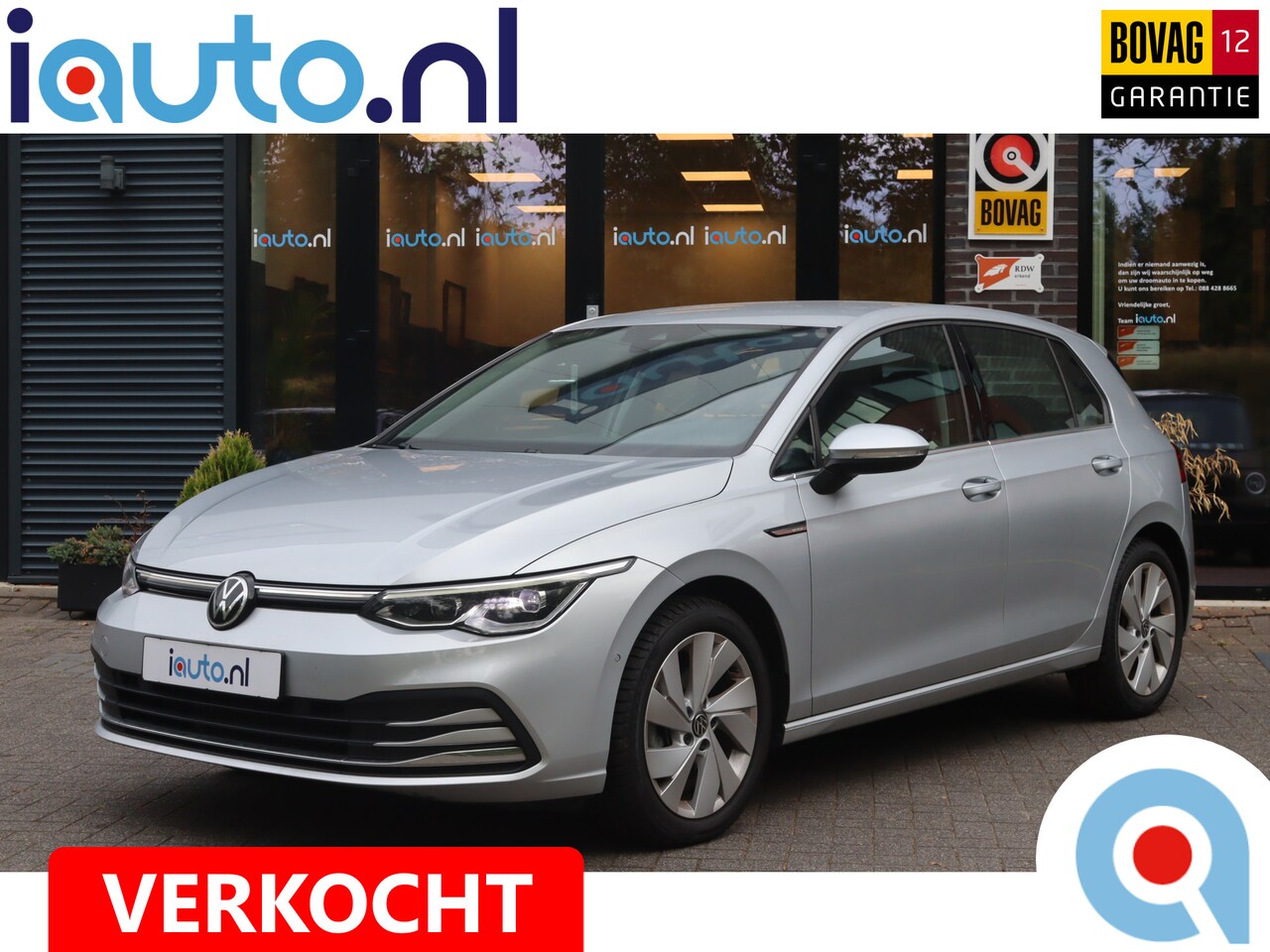 Volkswagen Golf - 1.5 eTSI 150pk DSG Style LED+/Keyless/Camera/Elek. stoel+mem/ACC/Dodehoek/17" - AutoWereld.nl