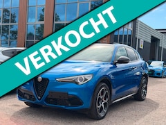 Alfa Romeo Stelvio - 2.0 T AWD Veloce - SCHUIFDAK - MISANO BLAUW - 20'' - LEER - SPORTSTOELEN