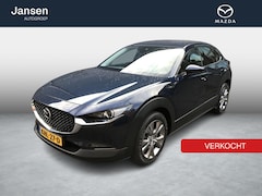 Mazda CX-30 - 2.0 e-SkyActiv-G M Hybrid Comfort lederen bekleding, navigatie, climate control, adaptieve