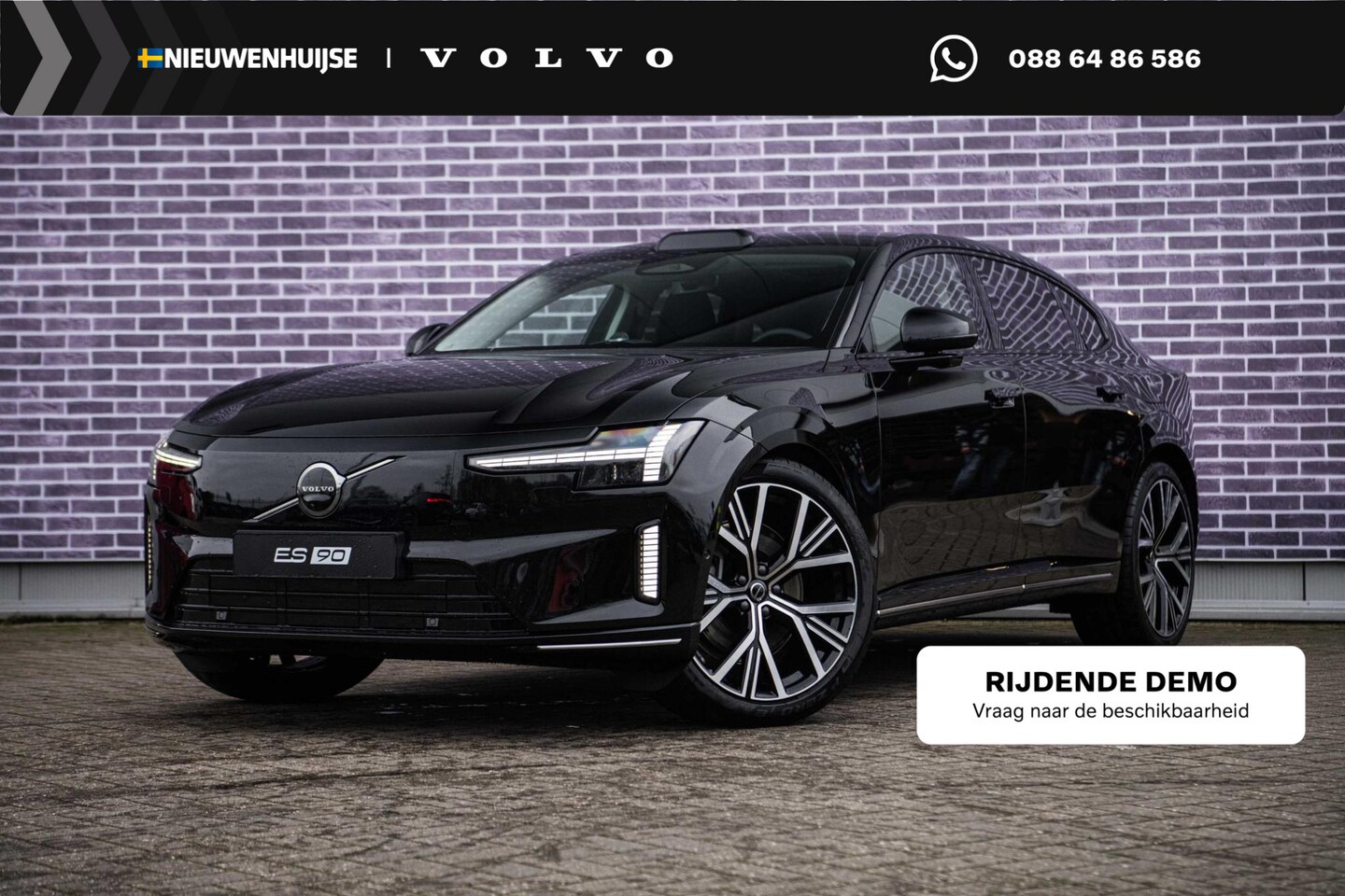 Volvo ES90 - Single Motor Extended Range Ultra 92 kWh | Pilot Assist | Extra getint glas achter | Bower - AutoWereld.nl
