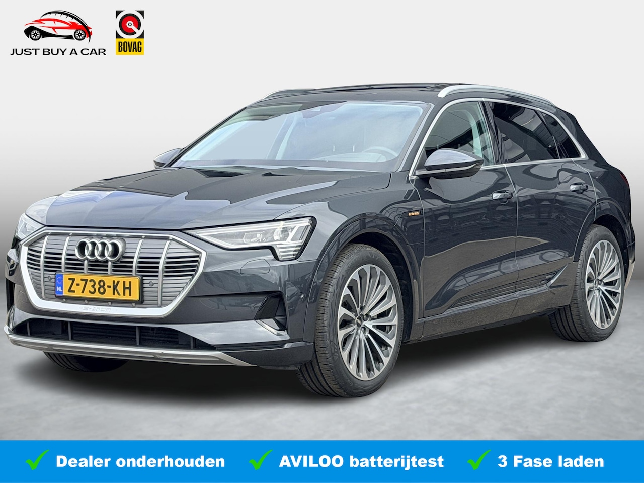 Audi e-tron - 50 quattro Business edition Plus 71 kWh SoH 93,8% / Trekhaak / Warmtepomp / 3 Fase / 1e Ei - AutoWereld.nl