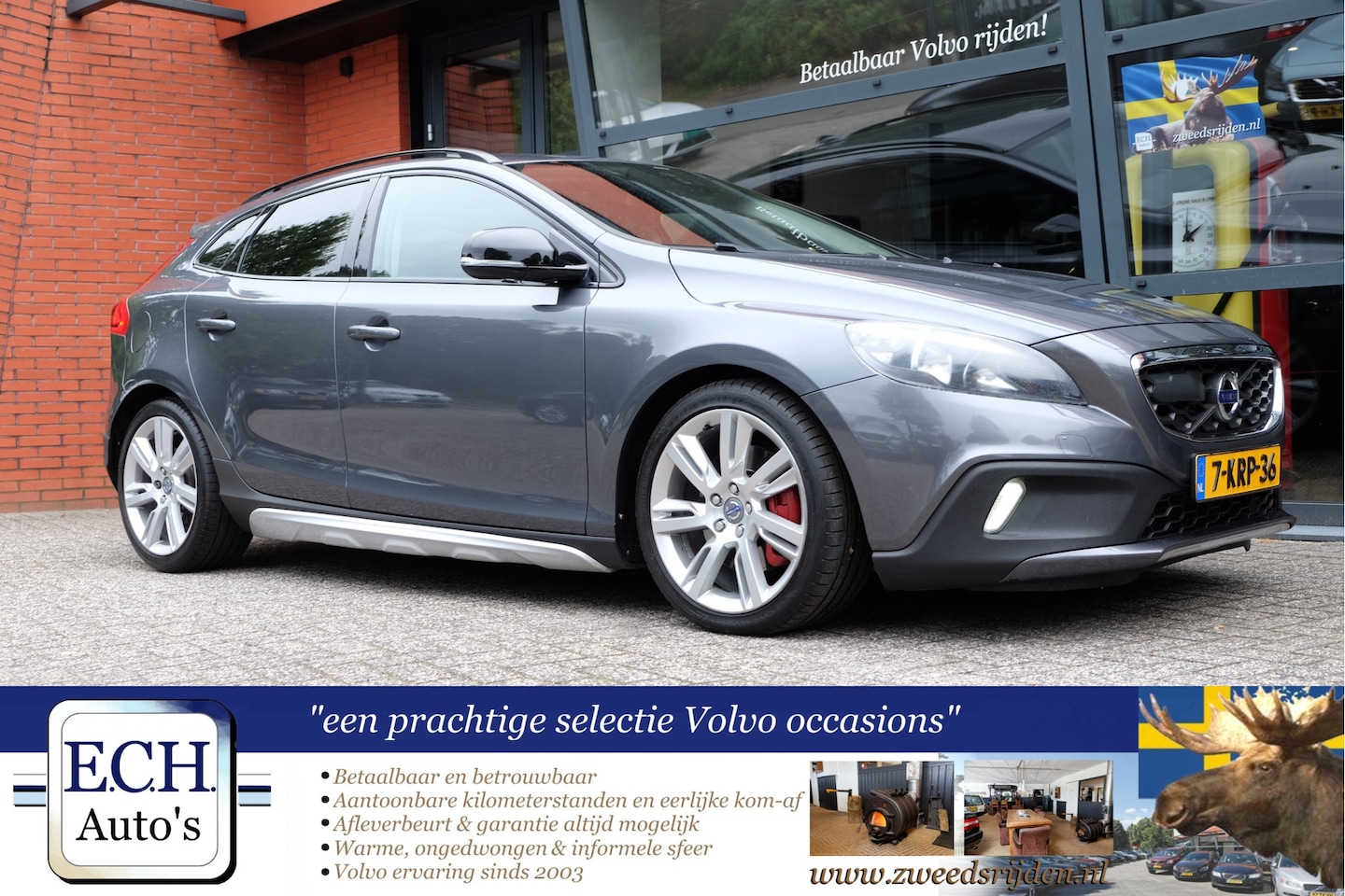 Volvo V40 Cross Country - 2.5 T5 5-cilinder, AUT. Summum, Leer, Adaptieve CC, 18 inch - AutoWereld.nl