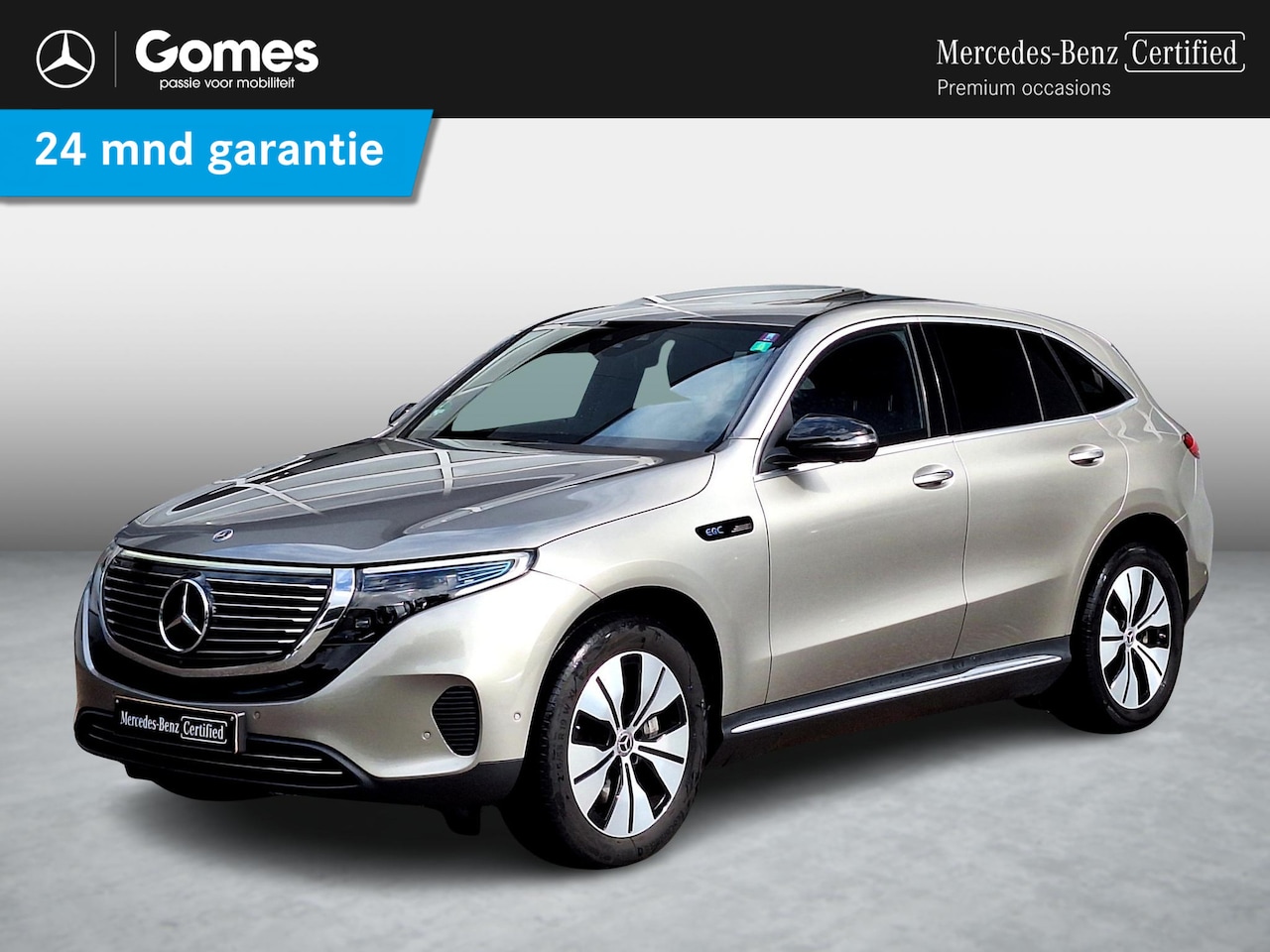 Mercedes-Benz EQC - 400 4MATIC Premium Plus 80 kWh | Schuifdak | Rijassistentiepakket | 360° Camera | Memory P - AutoWereld.nl