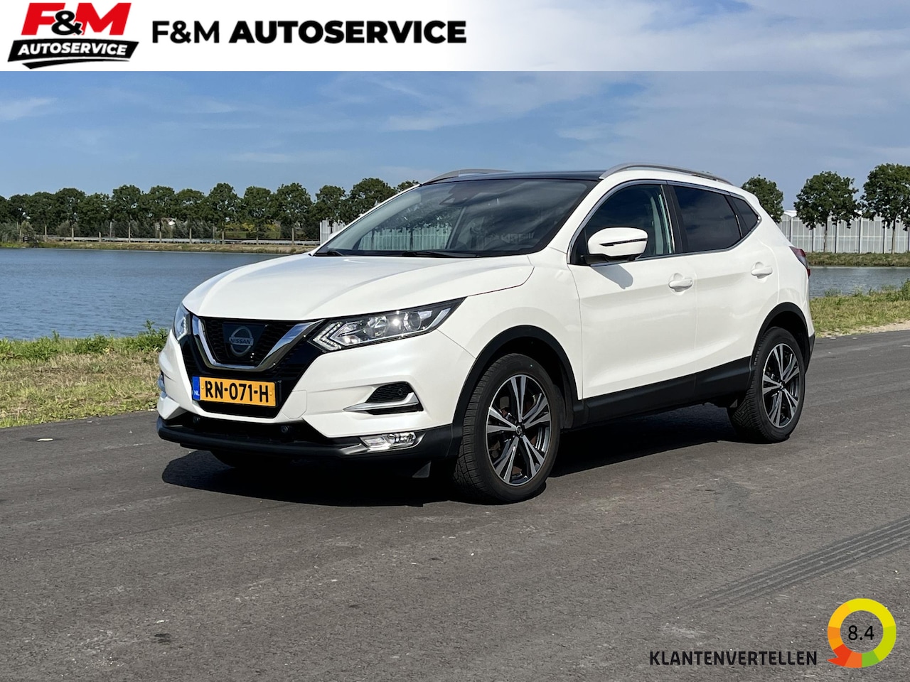 Nissan Qashqai - 1.2 N-Connecta Automaat, Clima, cruise, pdc, 360, pano, keyless, trekhaak - AutoWereld.nl