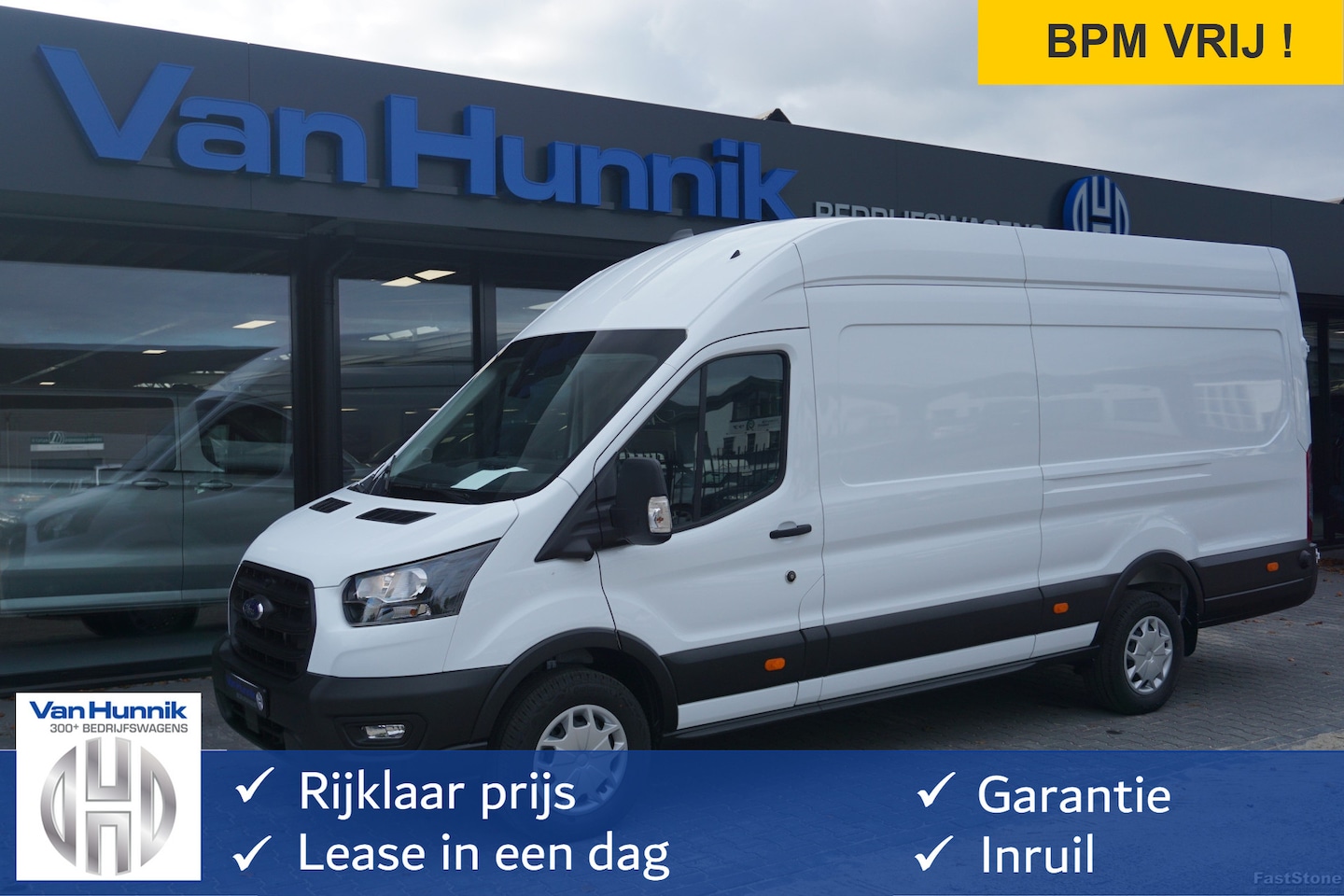 Ford Transit - 350L 105PK L4H3 BPM VRIJ!! Navi, 360° Camera, Adap. Cruise, Stoel-Stoel!! NR. A36 - AutoWereld.nl