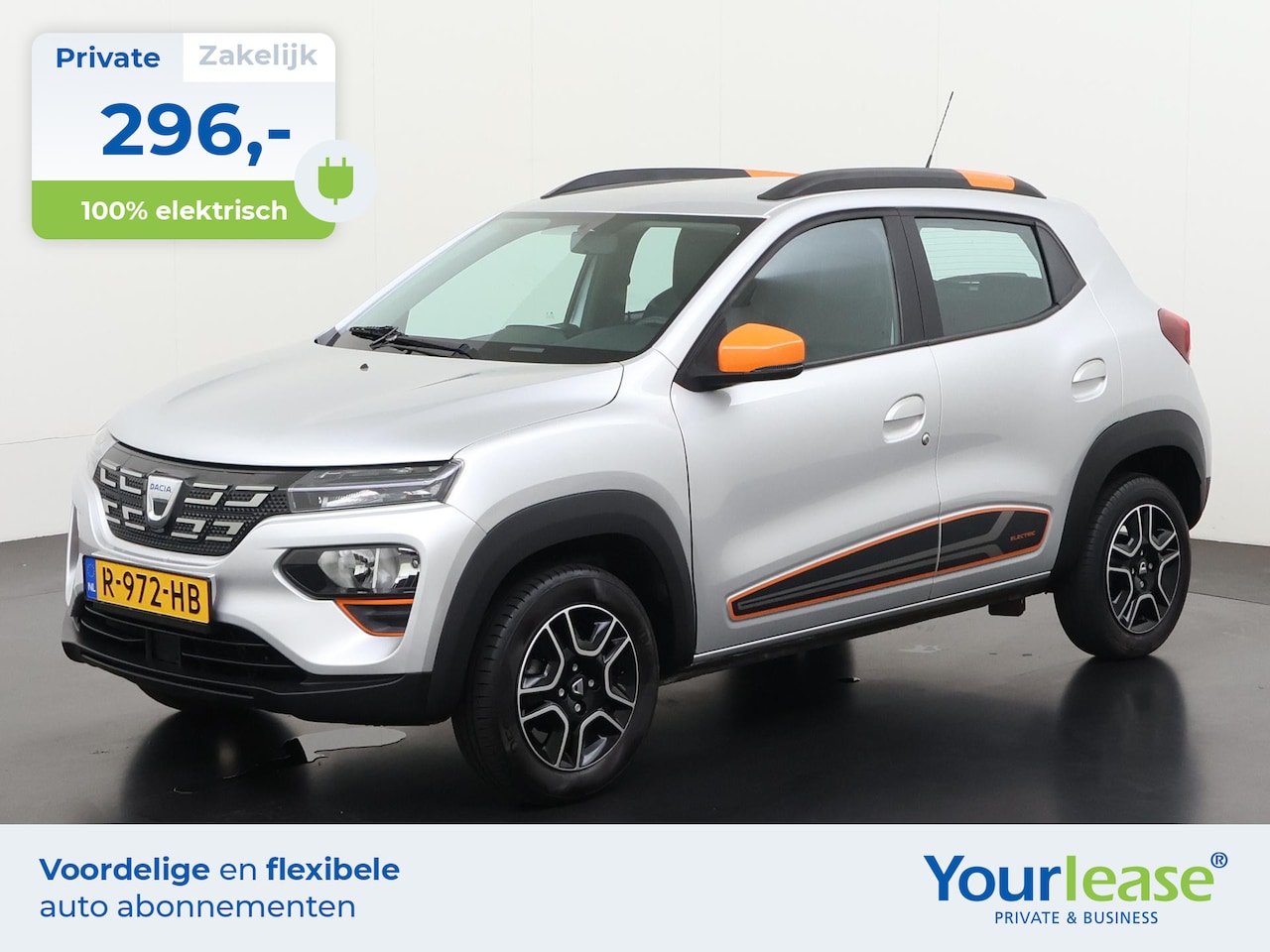 Dacia Spring - Comfort Plus (Orange Pack) 27 kWh | All-in 296,- Private Lease | Direct uit voorraad - AutoWereld.nl