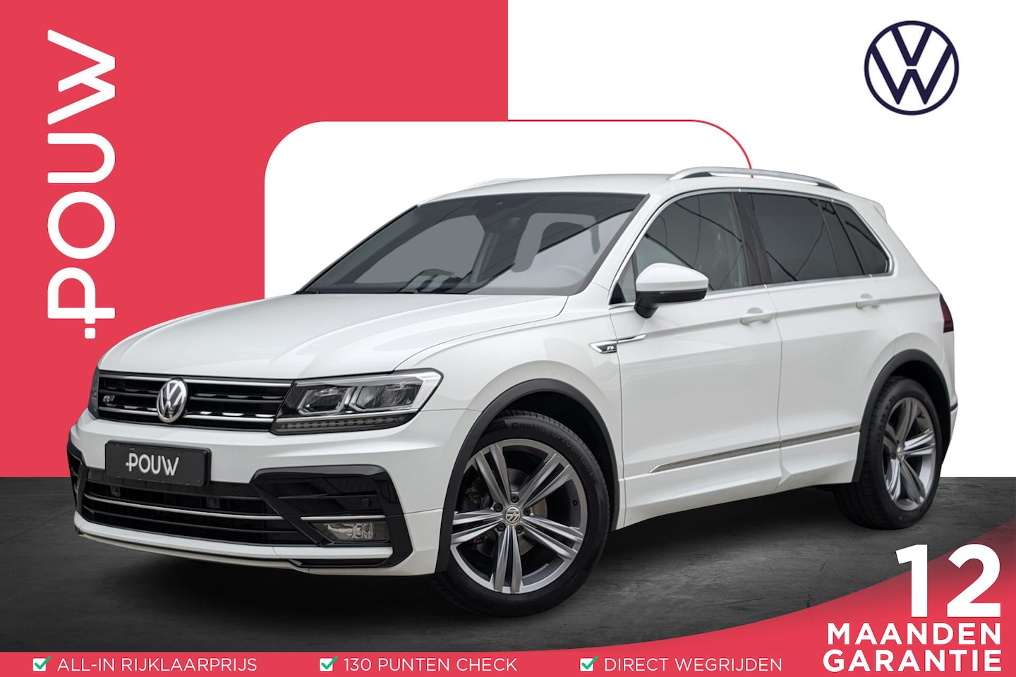 Volkswagen Tiguan - 1.5 TSI 130pk R-Line Business | Navigatie | Adaptive Cruise | Stoelverwarming - AutoWereld.nl