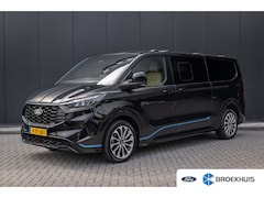Ford Transit Custom - AWD | Dubbel Cabine | zwarte hemelbekleding | bruin leder | 19'' velgen | zeer compleet |