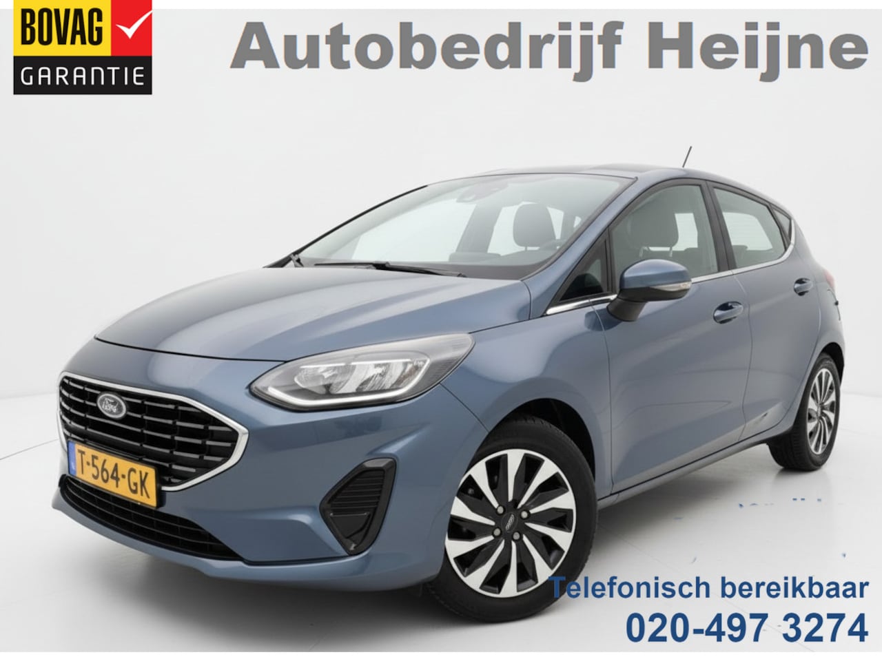 Ford Fiesta - 1.0 EcoBoost Hybrid TITANIUM CRUISE/AIRCO/BLUETOOTH 1E EIG - AutoWereld.nl