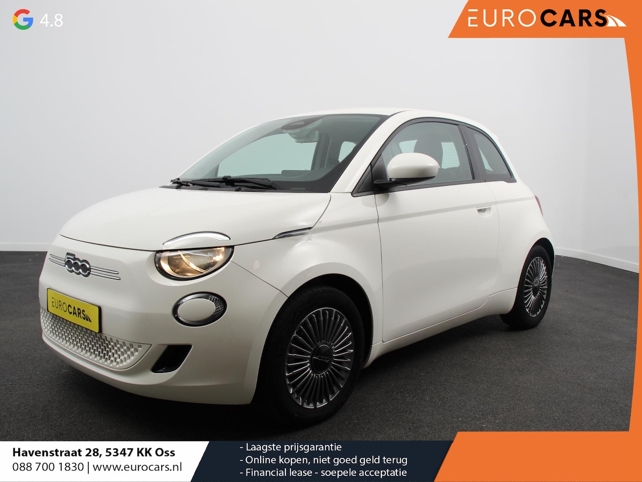 Fiat 500e - Icon 42 kWh Automaat Climate control Cruise control Achteruitrijcamera Navigatie Apple Car - AutoWereld.nl