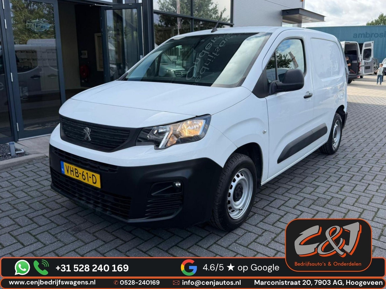 Peugeot Partner - 1.5 BlueHDI Premium achterschade l airco l cruise l BTW - AutoWereld.nl