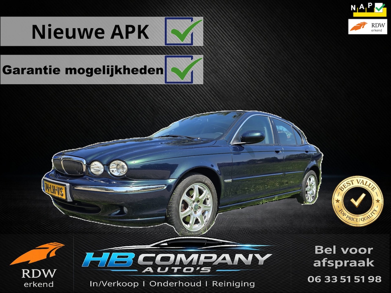Jaguar X-type - 2.0 V6 Business Edition | Nieuwe APK | NAP | Prijs bespreekbaar - AutoWereld.nl