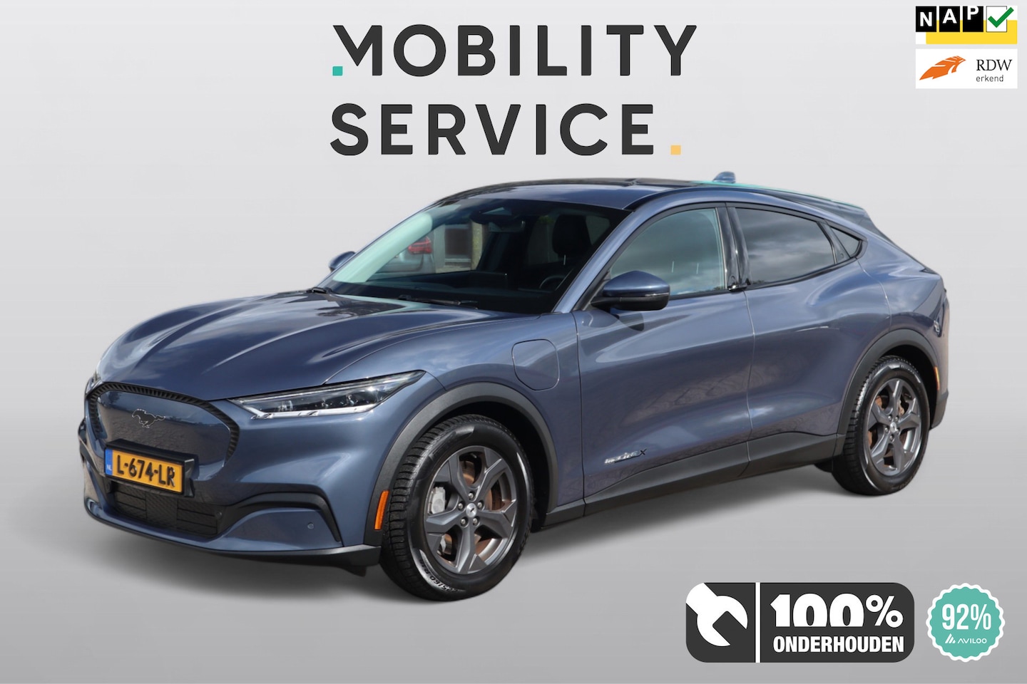 Ford Mustang Mach-E - Extended RWD 98 kWh SOH94% Leder LED Carplay - AutoWereld.nl