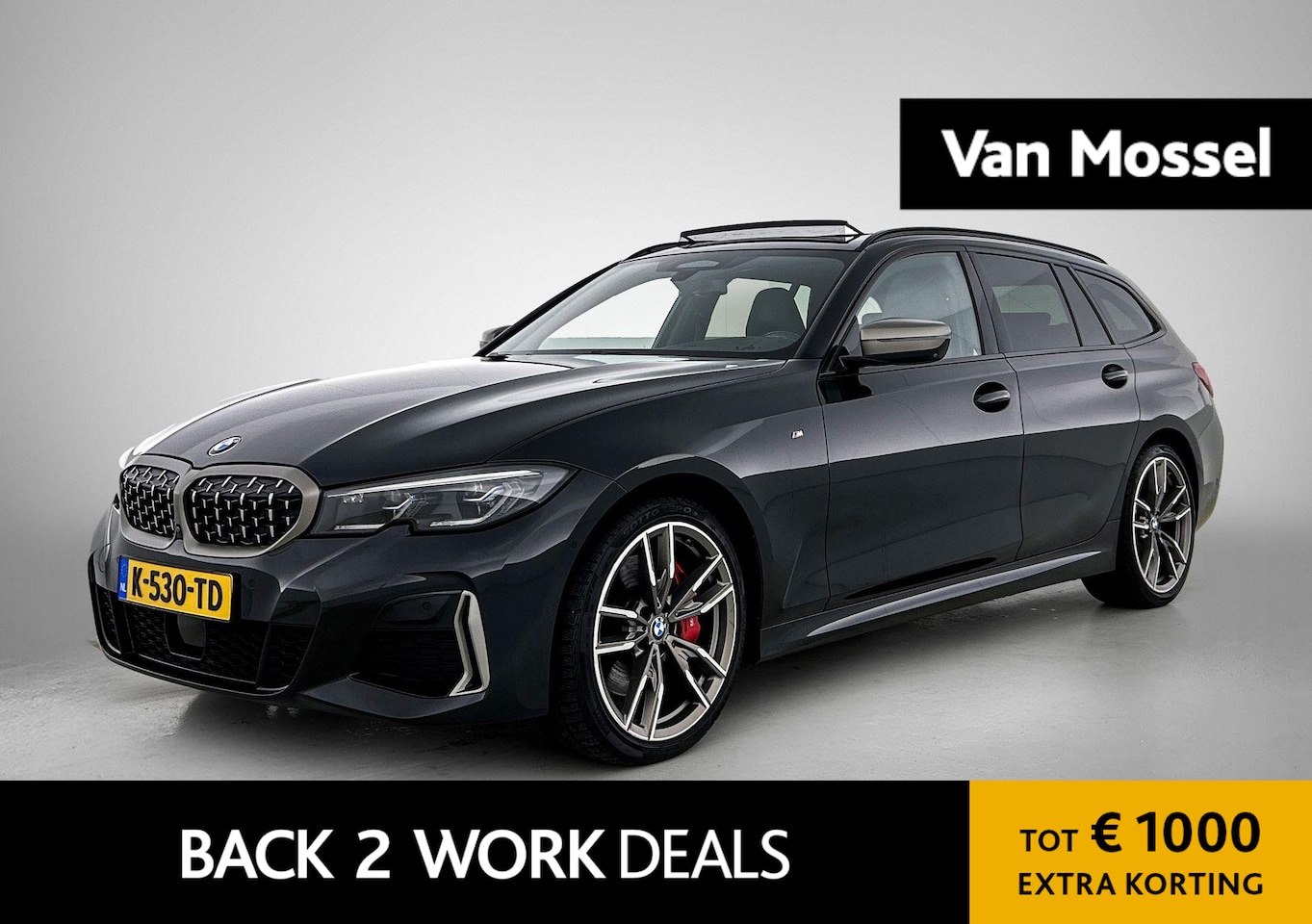 BMW 3-serie Touring - M340i xDrive High Executive | PANORAMADAK | 360 CAMERA | SPORTSTOELEN | HEAD UP | APPLE CA - AutoWereld.nl