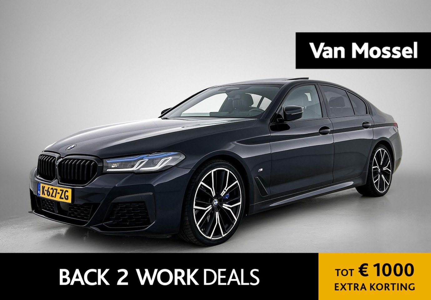 BMW 5-serie - 530i High Executive | M PAKKET | PANORAMADAK | LASER KOPLAMPEN | HEAD-UP | LEDER INTERIEUR - AutoWereld.nl