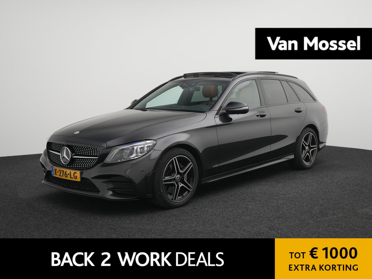 Mercedes-Benz C-klasse Estate - 180 Business Solution AMG | AUTOMAAT | PANORAMADAK | AMG | 360 CAMERA | LMV | LEDER | SPOR - AutoWereld.nl