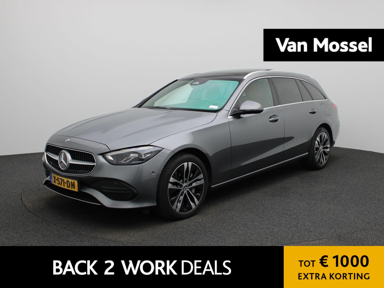 Mercedes-Benz C-klasse Estate - 300 e Luxury Line | Automaat | Panorama dak | Burmester  | Virtual cockpit | Elec. achterk - AutoWereld.nl