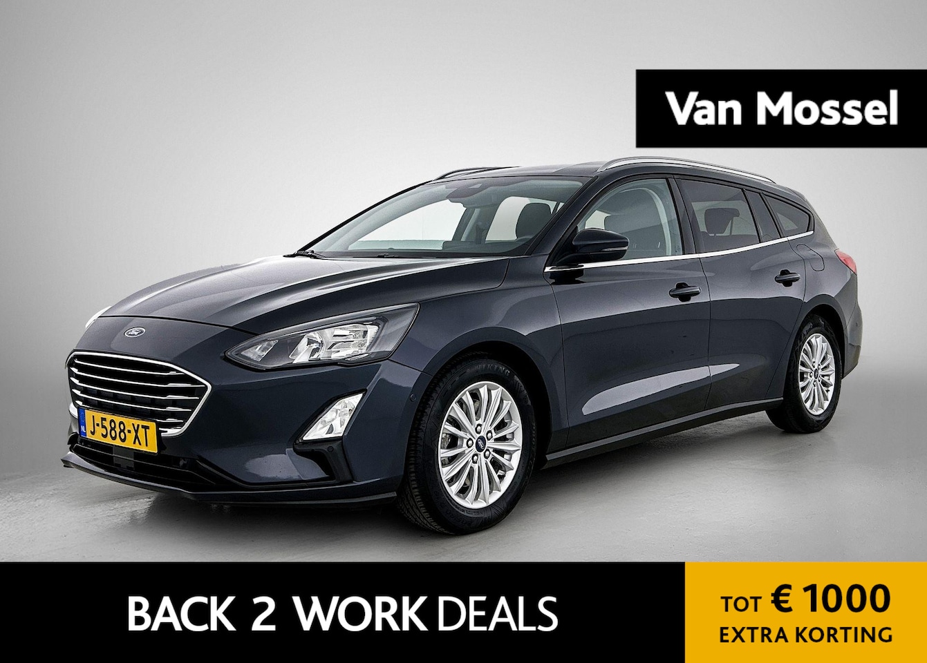 Ford Focus Wagon - 1.0 EcoBoost Hybrid Titanium X Business | ACHTERUITRIJCAMERA | NAVIGATIE | BLUETOOTH | CRU - AutoWereld.nl